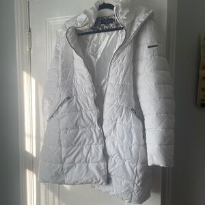 Laundry White Puffy Coat